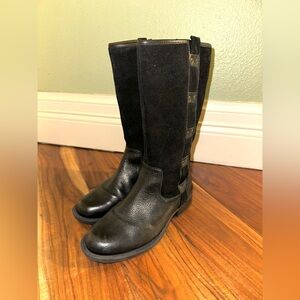Nurture Dericka Black Leather & Suede Mid
Calf Riding Boots (NWT; size 7)
